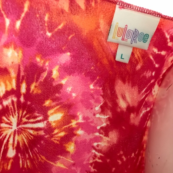 Lularoe Tie Dye Fringe Coverup - Picture 5 of 8